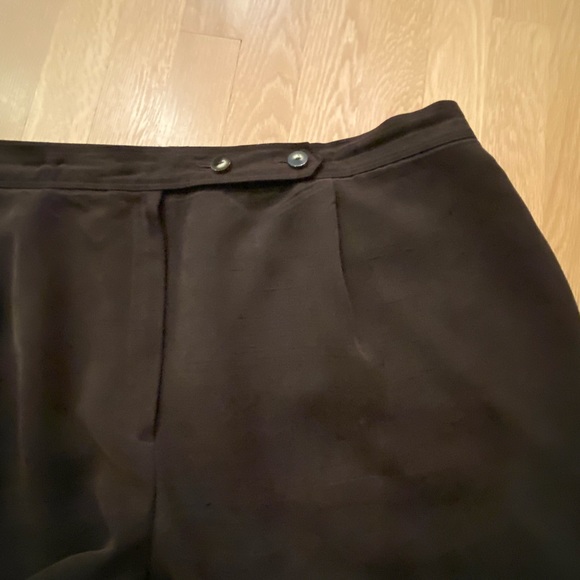 Dana Buchman Womens Brown Silk Pant Suit / Blazer Size 20 / Pants Size 24 - Picture 7 of 11